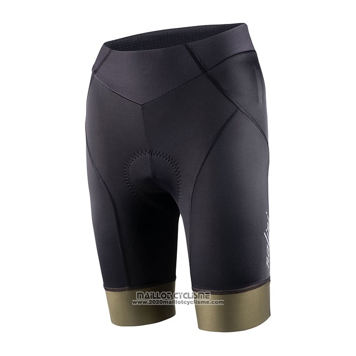 2022 Maillot Cyclisme Femme Nalini Vert Noir Manches Courtes et Cuissard