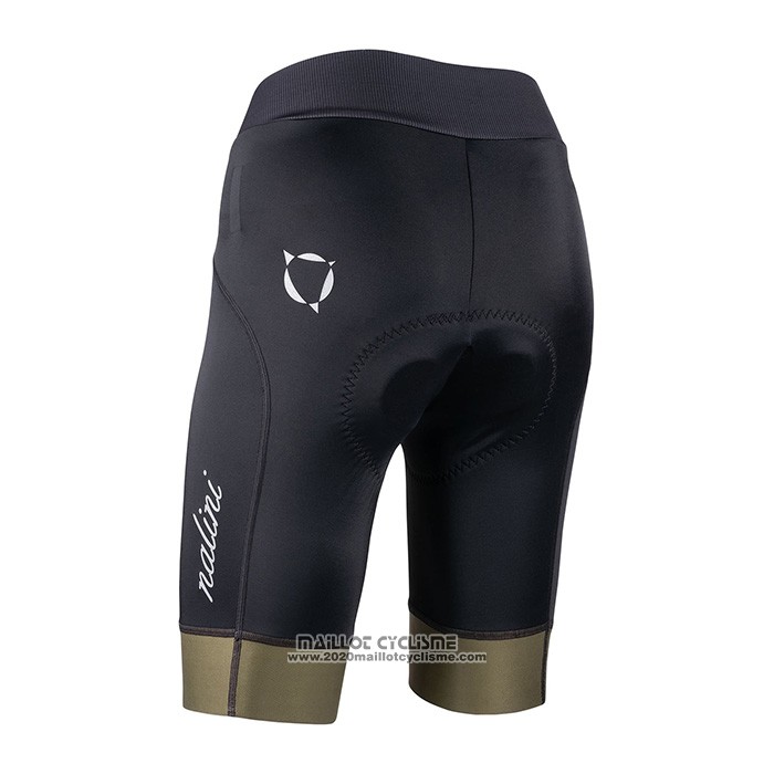 2022 Maillot Cyclisme Femme Nalini Vert Noir Manches Courtes et Cuissard
