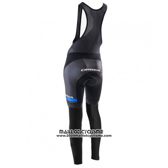 2016 Maillot Ciclismo Femme Orbea Bleu et Noir Manches Longues et Cuissard
