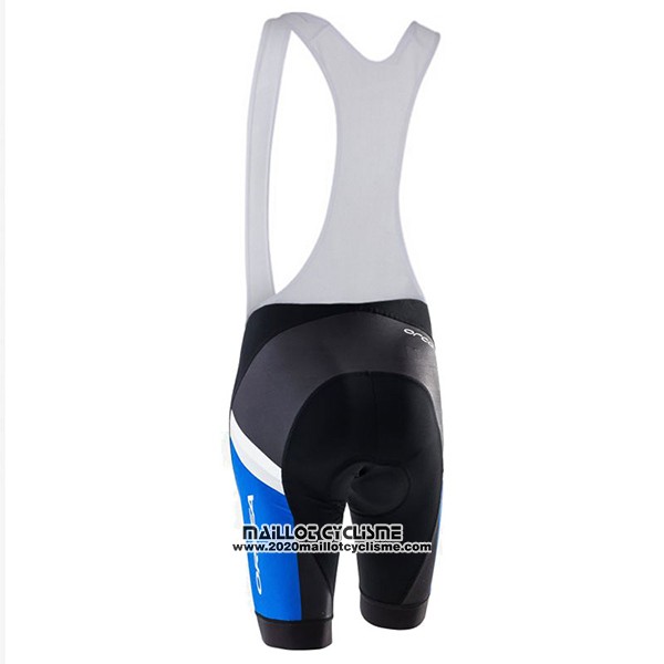 2017 Maillot Ciclismo Femme Orbea Bleu et Blanc Manches Courtes et Cuissard