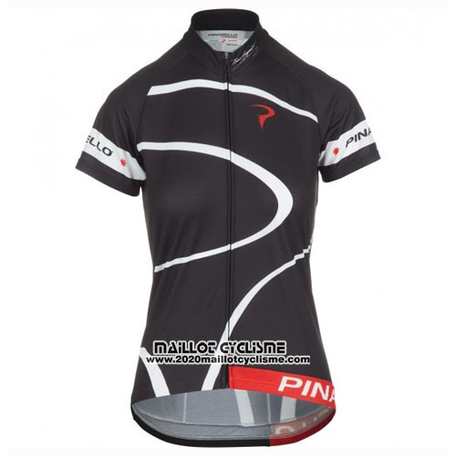2016 Maillot Ciclismo Femme Pinarello Rouge et Blanc Manches Courtes et Cuissard