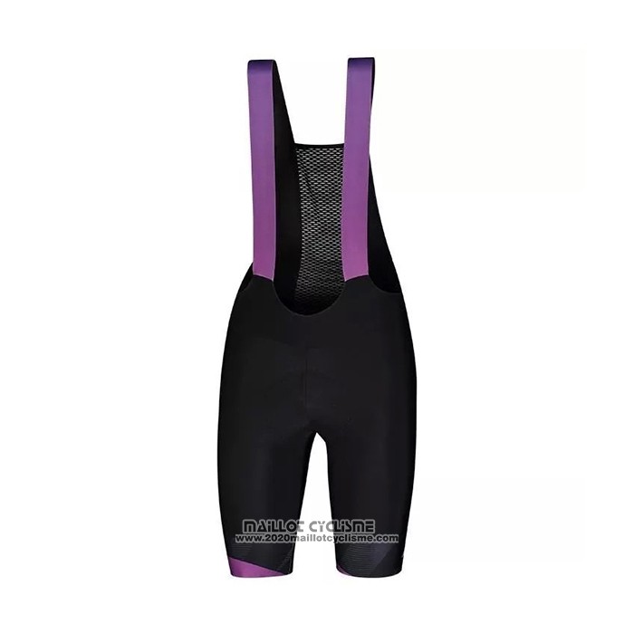 2021 Maillot Cyclisme Femme Scott Noir Violet Manches Courtes et Cuissard