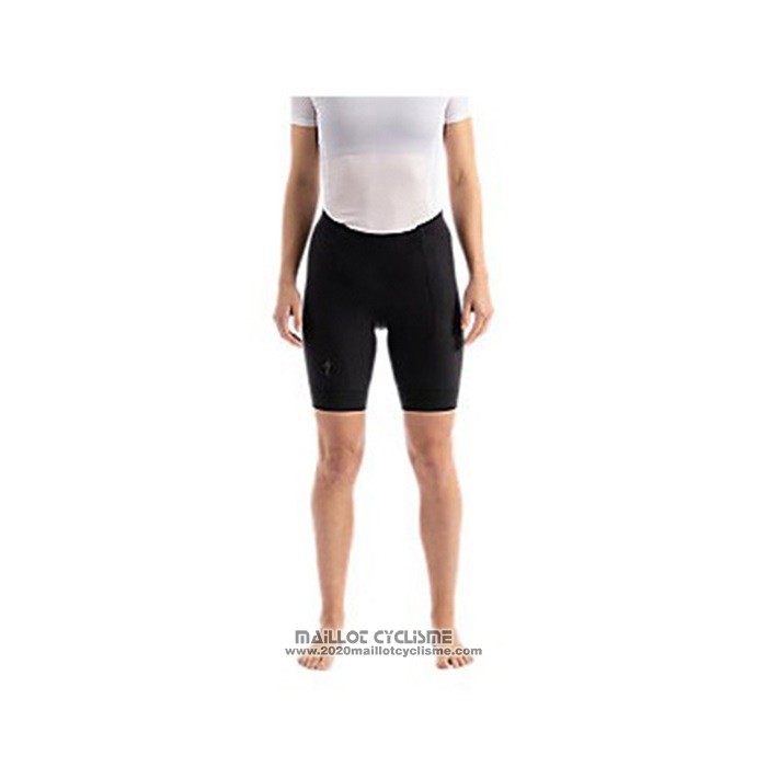 2021 Maillot Cyclisme Femme Specialized Rouge Orange Manches Courtes et Cuissard