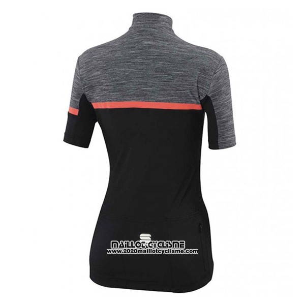 2017 Maillot Ciclismo Femme Femme Sportful Giara Noir Manches Courtes et Cuissard