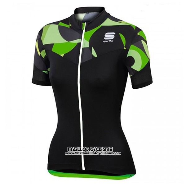 2017 Maillot Ciclismo Femme Femme Sportful Primavera Noir Manches Courtes et Cuissard