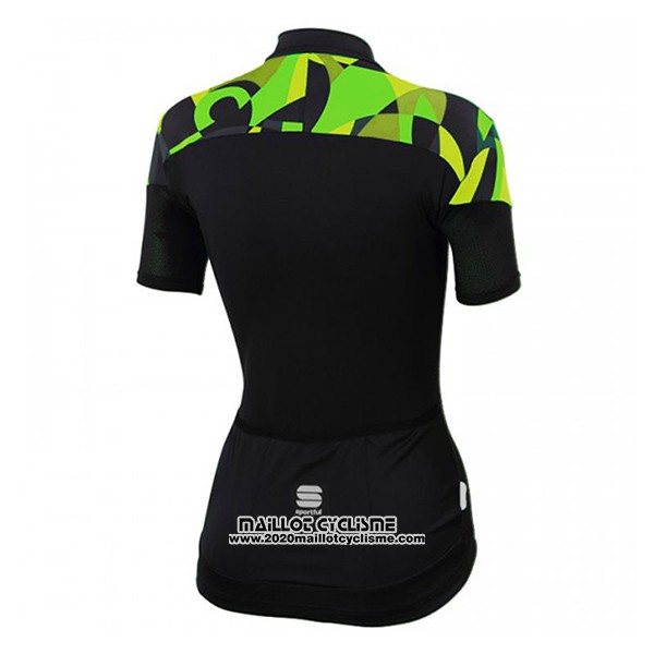 2017 Maillot Ciclismo Femme Femme Sportful Primavera Noir Manches Courtes et Cuissard