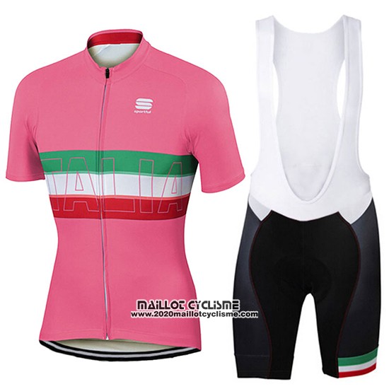 2017 Maillot Ciclismo Femme Femme Sportful Rose Manches Courtes et Cuissard