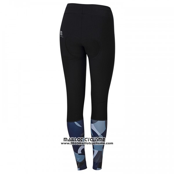 2017 Maillot Ciclismo Femme Sportful Primavera Bleu Manches Longues et Cuissard