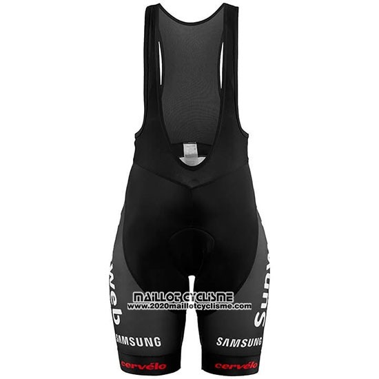 2019 Maillot Ciclismo Femme Sunweb Orange Blanc Manches Courtes et Cuissard