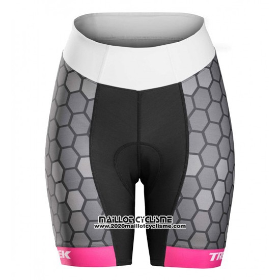2016 Maillot Ciclismo Femme Trek Noir et Blanc Manches Courtes et Cuissard