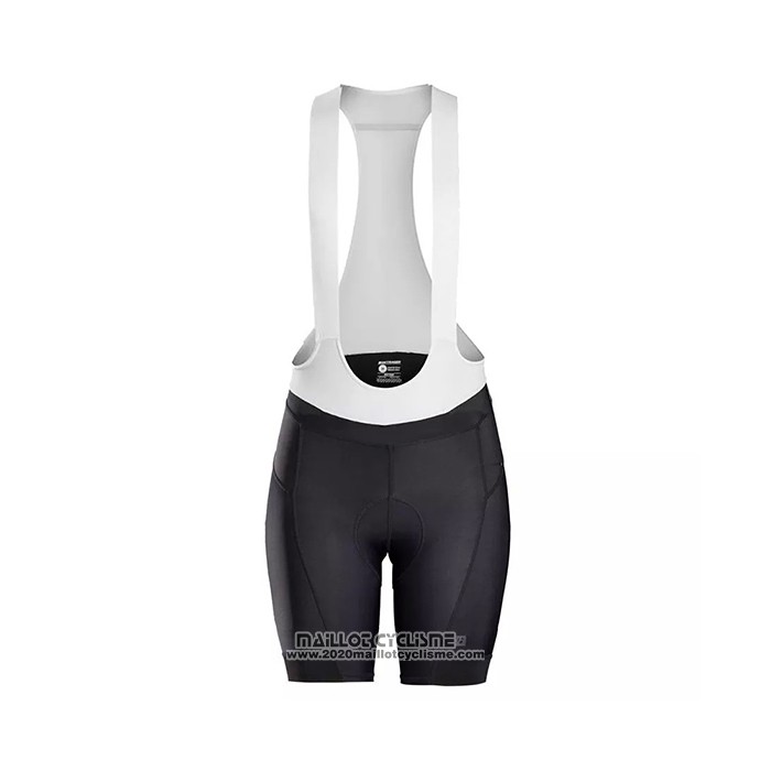 2021 Maillot Cyclisme Femme Trek Blanc Bleu Clair Manches Courtes et Cuissard