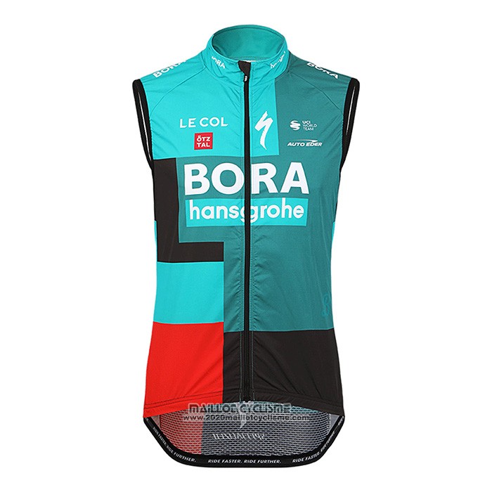 2022 Gilet Coupe Vent Bora-Hansgrone Vert Manches Courtes et Cuissard