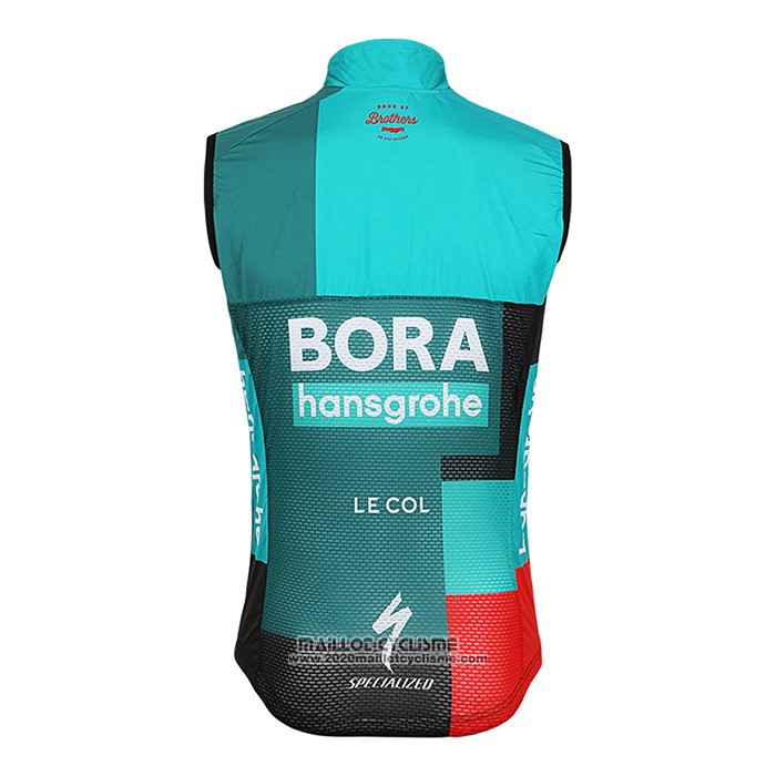 2022 Gilet Coupe Vent Bora-Hansgrone Vert Manches Courtes et Cuissard