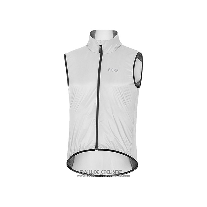 2021 Gilet Coupe Vent Gore Blanc Manches Courtes et Cuissard