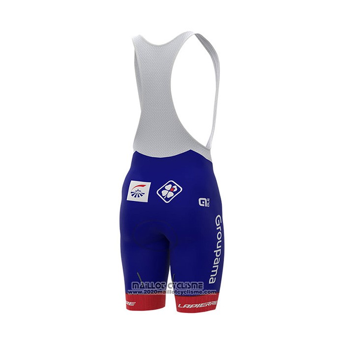 2022 Gilet Coupe Vent Groupama-FDJ Blanc Bleu Manches Courtes et Cuissard
