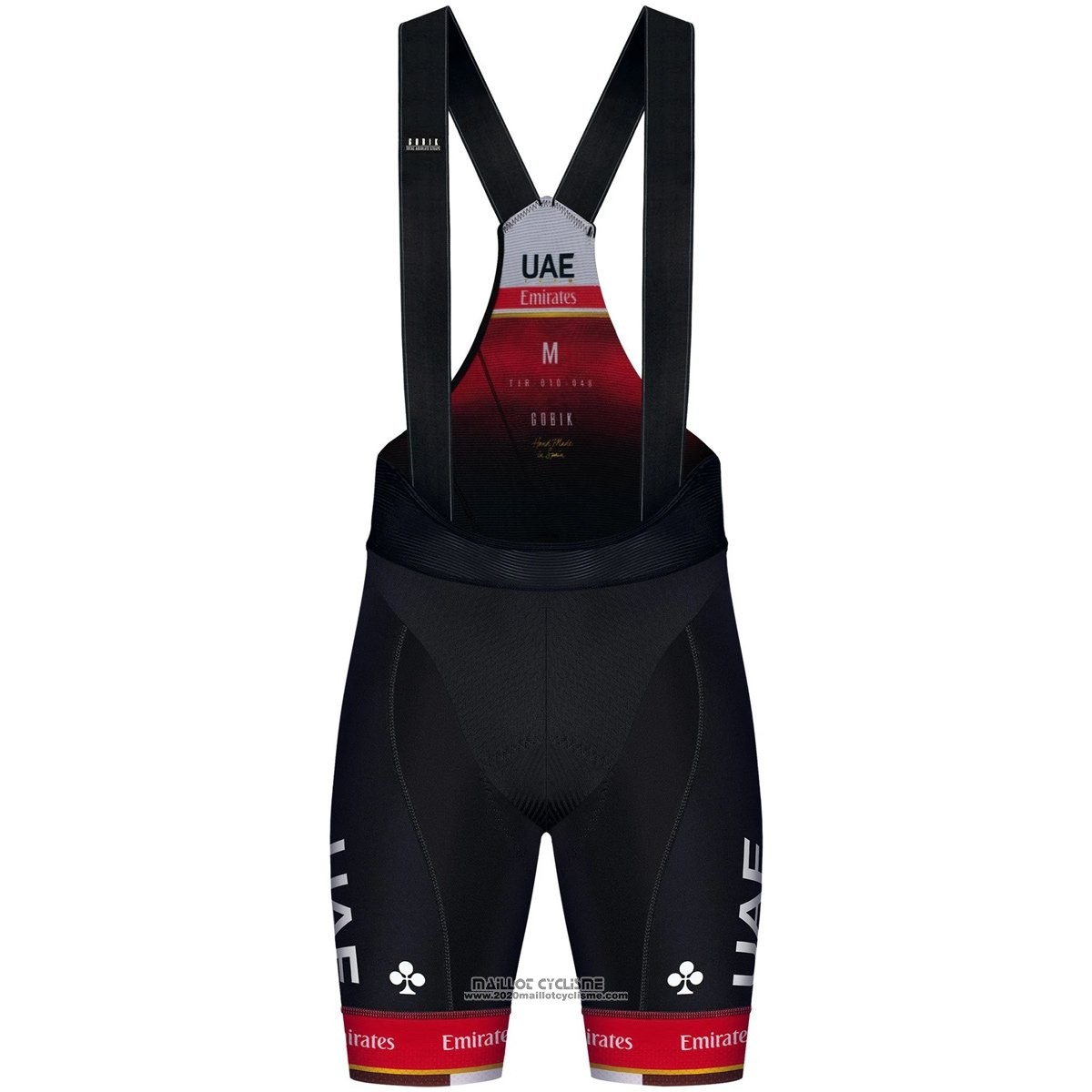 2021 Gilet Coupe Vent UAE Blanc Rouge Manches Courtes et Cuissard