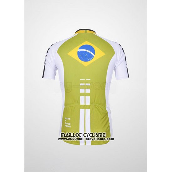 2011 Maillot Ciclismo Assos Blanc et Jaune Manches Courtes et Cuissard