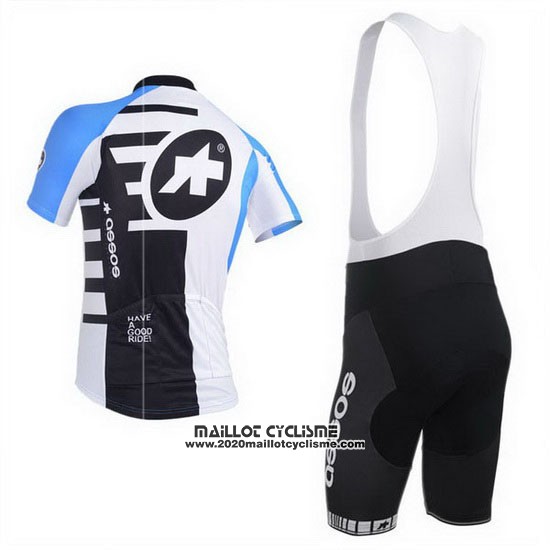 2013 Maillot Ciclismo Assos Azur et Noir Manches Courtes et Cuissard