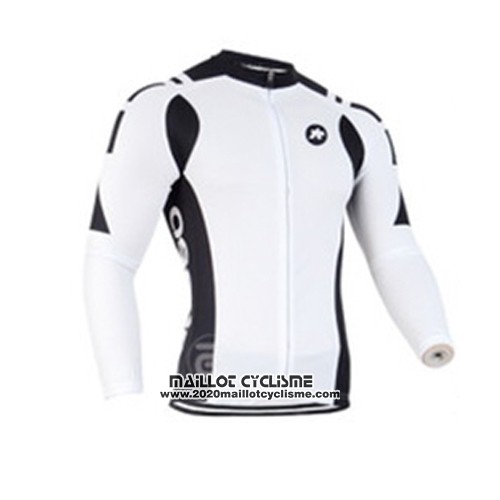 2014 Maillot Ciclismo Assos Blanc Manches Longues et Cuissard