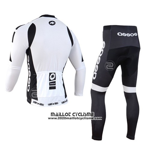 2014 Maillot Ciclismo Assos Blanc Manches Longues et Cuissard