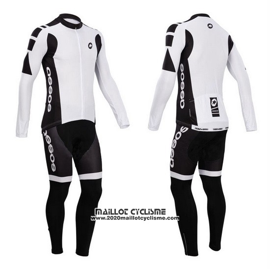 2014 Maillot Ciclismo Assos Blanc Manches Longues et Cuissard