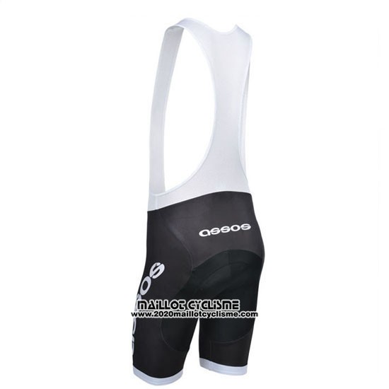 2014 Maillot Ciclismo Assos Blanc et Noir Manches Courtes et Cuissard