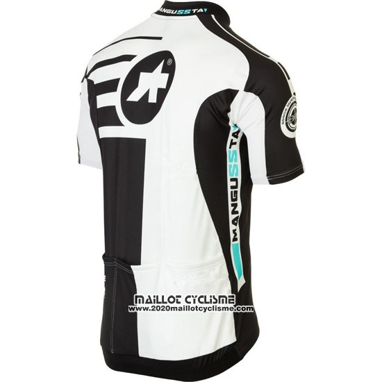 2016 Maillot Ciclismo Assos Noir et Blanc Manches Courtes et Cuissard