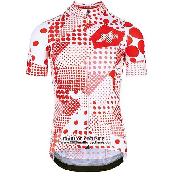 2020 Maillot Ciclismo Assos Erlkoenig Rouge Blanc Manches Courtes et Cuissard