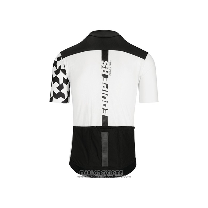 2021 Maillot Cyclisme Assos Blanc Noir Manches Courtes et Cuissard