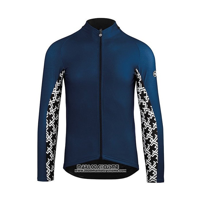 2021 Maillot Cyclisme Assos Bleu Manches Longues et Cuissard
