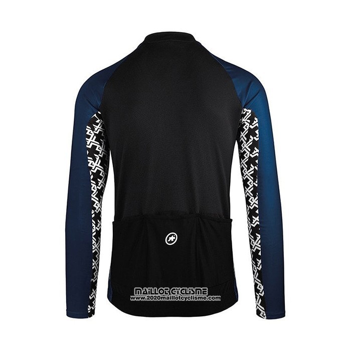 2021 Maillot Cyclisme Assos Bleu Manches Longues et Cuissard
