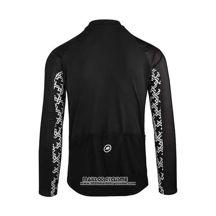 2021 Maillot Cyclisme Assos Noir Manches Longues et Cuissard