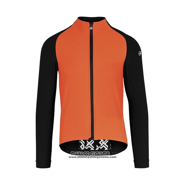 2021 Maillot Cyclisme Assos Orange Manches Longues et Cuissard