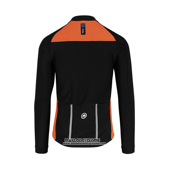 2021 Maillot Cyclisme Assos Orange Manches Longues et Cuissard