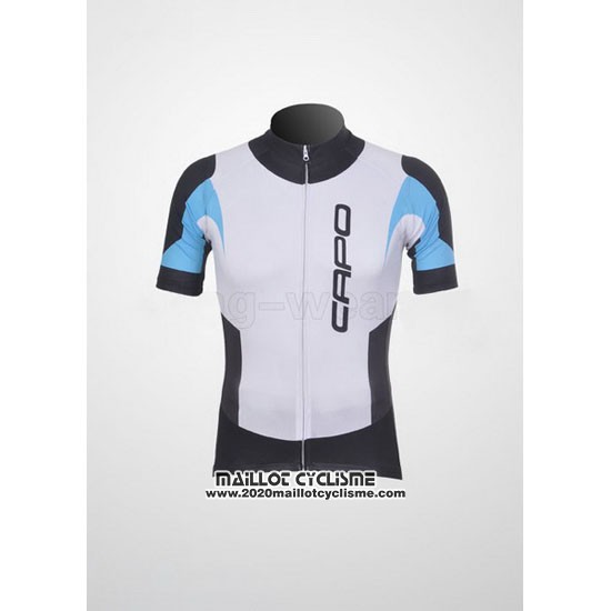 2011 Maillot Ciclismo Capo Noir et Blanc Manches Courtes et Cuissard