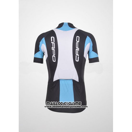 2011 Maillot Ciclismo Capo Noir et Blanc Manches Courtes et Cuissard
