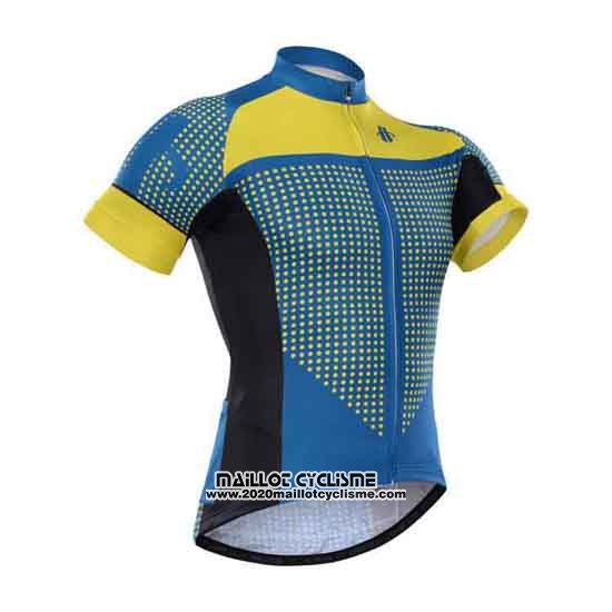 2015 Maillot Ciclismo Hincapie Bleu et Jaune Manches Courtes et Cuissard