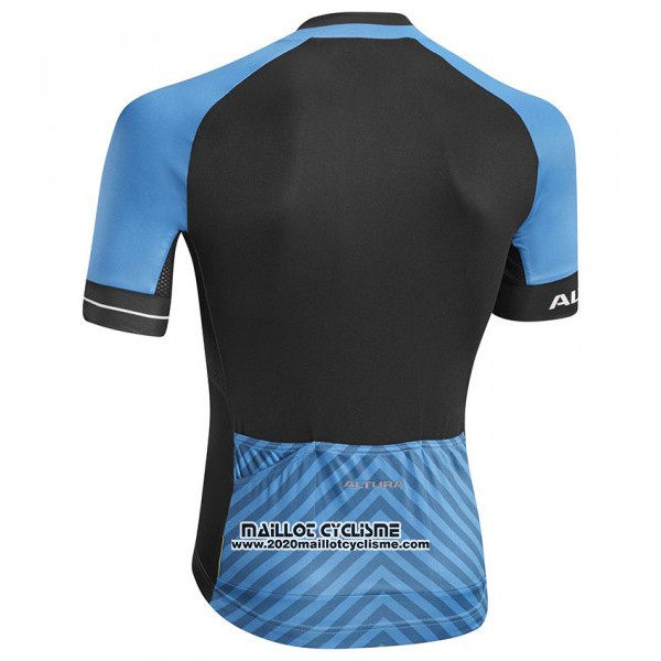 2017 Maillot Ciclismo Altura Peloton Bleu Manches Courtes et Cuissard