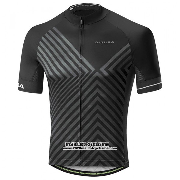 2017 Maillot Ciclismo Altura Peloton Noir Manches Courtes et Cuissard