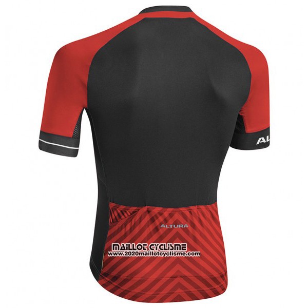 2017 Maillot Ciclismo Altura Peloton Rouge Manches Courtes et Cuissard