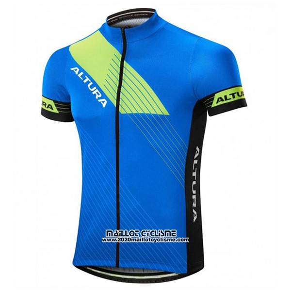 2017 Maillot Ciclismo Altura Sportive Bleu Manches Courtes et Cuissard
