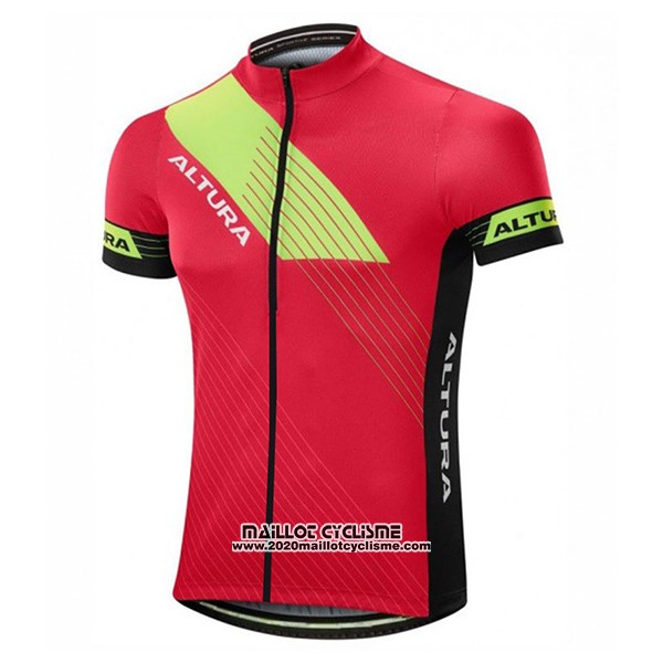 2017 Maillot Ciclismo Altura Sportive Rouge Manches Courtes et Cuissard