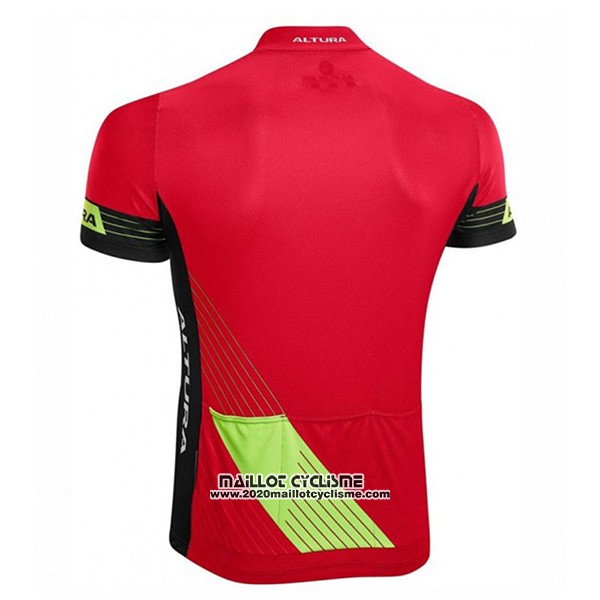 2017 Maillot Ciclismo Altura Sportive Rouge Manches Courtes et Cuissard