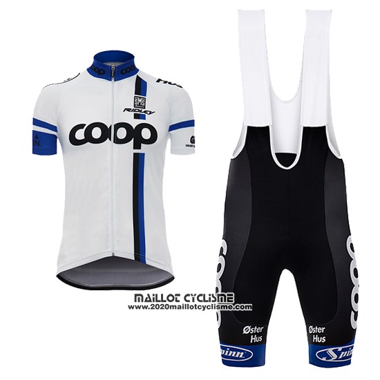 2017 Maillot Ciclismo Coop Blanc Manches Courtes et Cuissard