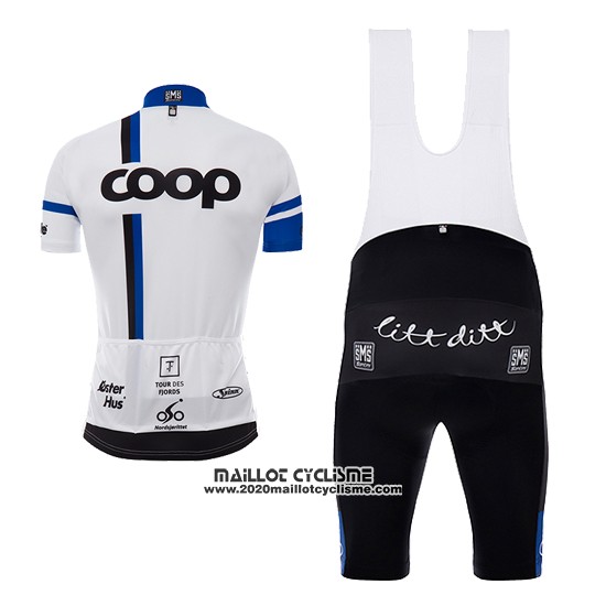 2017 Maillot Ciclismo Coop Blanc Manches Courtes et Cuissard