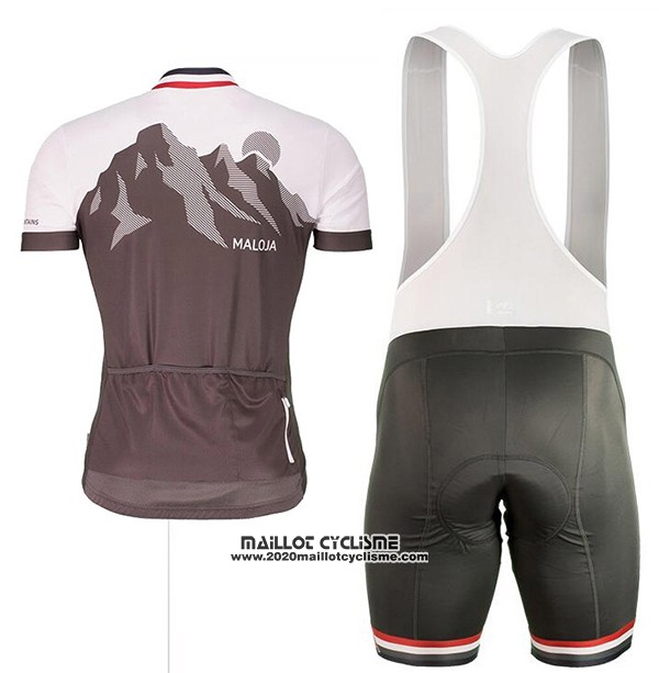 2017 Maillot Ciclismo Maloja Marron Manches Courtes et Cuissard