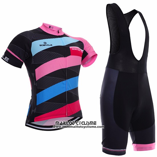2017 Maillot Ciclismo Sobycle Noir Manches Courtes et Cuissard