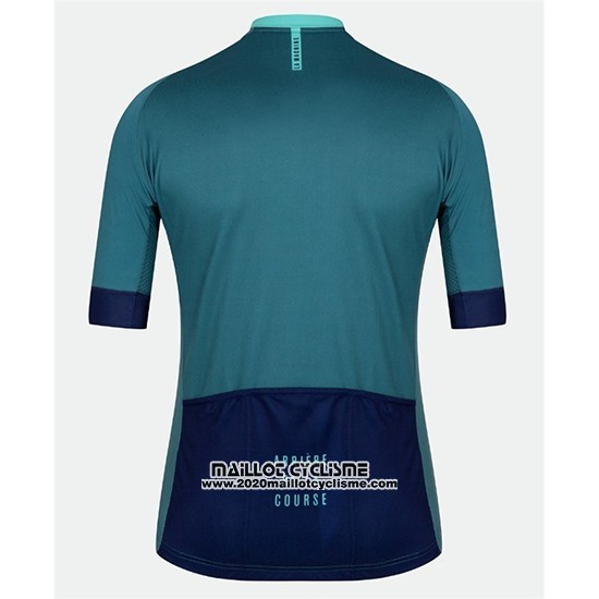 2018 Maillot Ciclismo Tete DE La Course Vert Bleu Manches Courtes et Cuissard