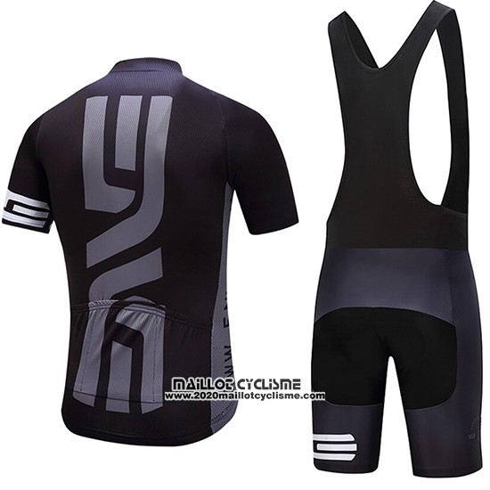 2019 Maillot Ciclismo DNA Noir Manches Courtes et Cuissard