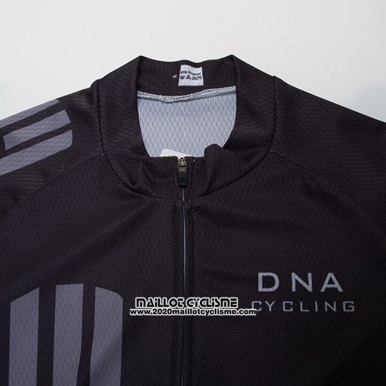 2019 Maillot Ciclismo DNA Noir Manches Courtes et Cuissard